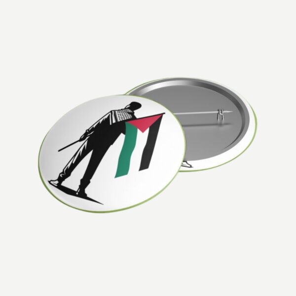 Eu estou com a Palestina - Bóton de Plástico