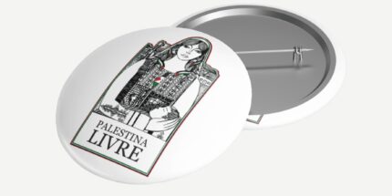 Mulher Palestina Livre – Bóton de Plástico
