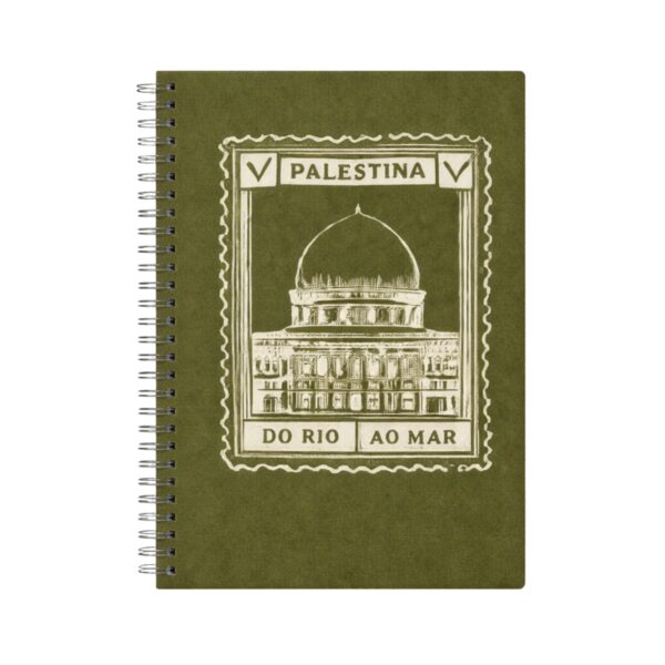 Palestina do Rio ao Mar – Caderno Espiral Praia Pautado 200 fls
