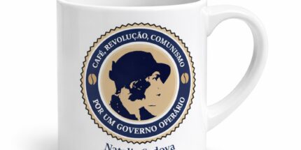 Natália Sedova “Café, Revolução, Comunismo” – Xícara de Cerâmica