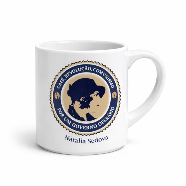 Natália Sedova “Café, Revolução, Comunismo” – Xícara de Cerâmica