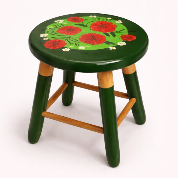 Flores - Banquinho Decorativo Pintado à Mão