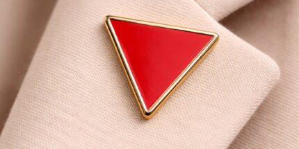 Triangulo resistência Palestina – Pin de Metal com Detalhe Resinado