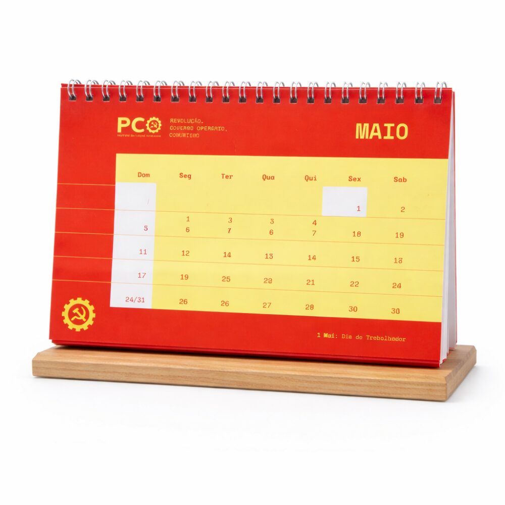 Partido da Causa Operária - Calendário de Mesa 2026