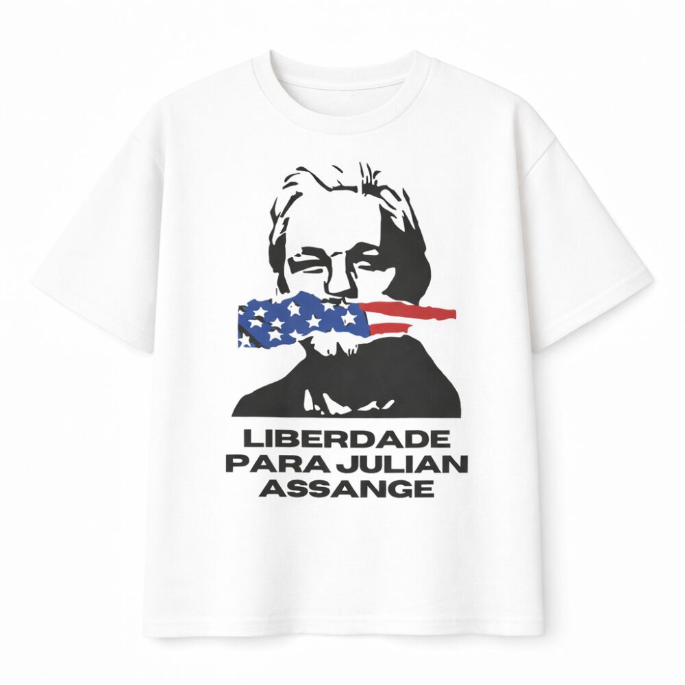 Liberdade para Julian Assange - Camiseta Unissex