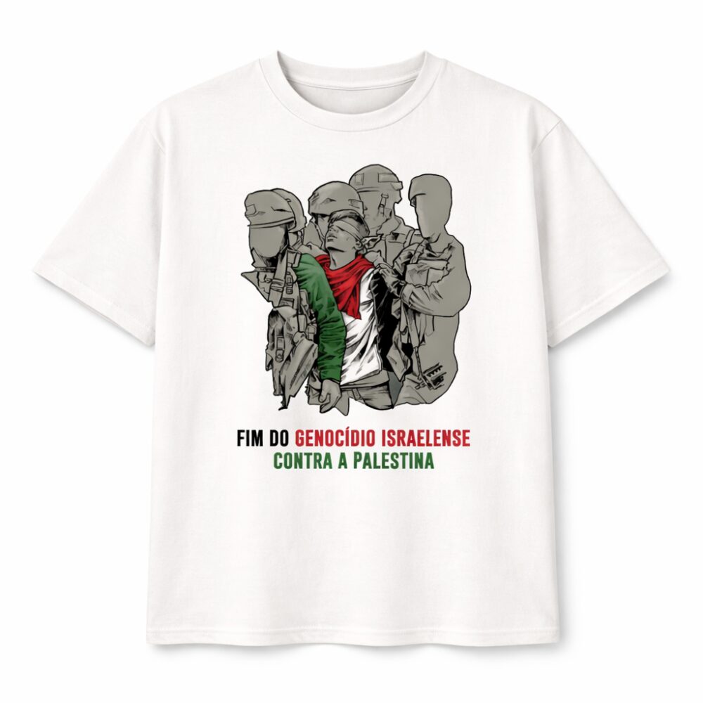 Fim do Genocídio Israelense Contra a Palestina – Camiseta Unissex