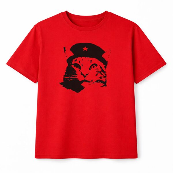 Gato Revolucionário - Camiseta Unissex - Imagem 2