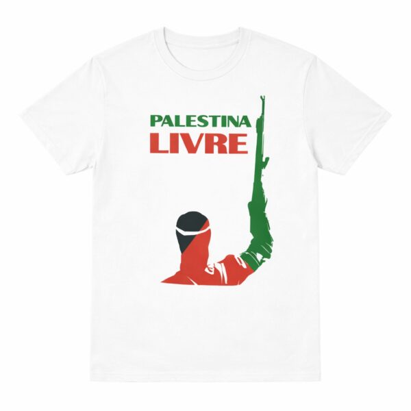 Palestina Livre Fuzil - Camiseta Unissex
