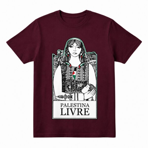 Mulher Palestina Livre – Camiseta Unissex - Imagem 4