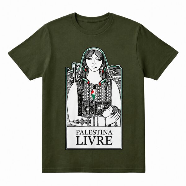 Mulher Palestina Livre – Camiseta Unissex - Imagem 5