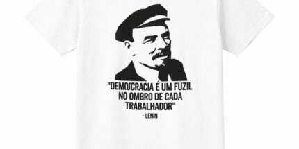 Lenin Frase Democracia - Camiseta Unissex