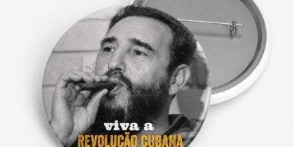 Viva a revolução cubana – Bóton de Plástico