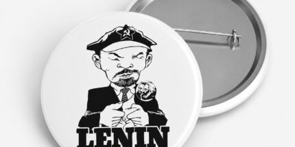 Lênin Caricatura - Bóton de Plástico