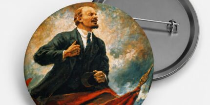 Lênin Pintura – Bóton de Plástico