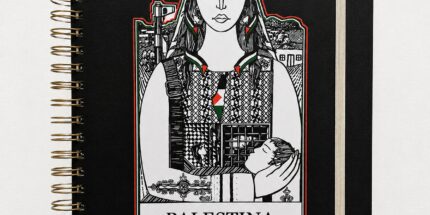 Mulher Palestina Livre – Caderno A4 Wire-o Sem Pauta