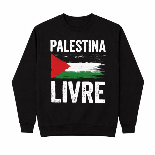 Palestina Livre - Moletom Gola Careca Unissex