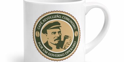 Vladimir Lenin “Café, Revolução, Comunismo” – Xícara de Cerâmica