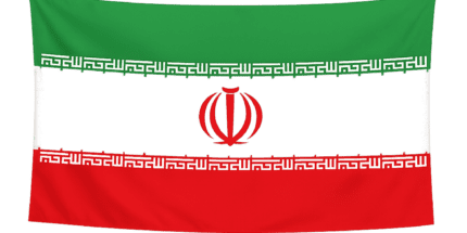 Bandeira Irã - Decorativa em Tecido Oxford 70x145cm