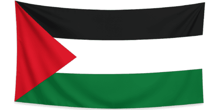 Bandeira Palestina– Decorativa em Tecido Oxford 70x145cm