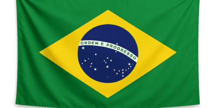 Bandeira Brasil - Decorativa em Tecido Oxford 70x145cm