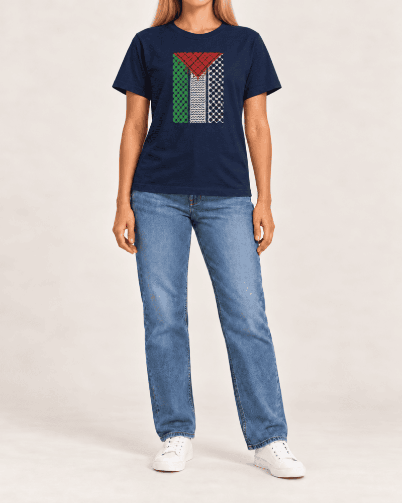 Estampa Kufiya Colorida - Camiseta Unissex