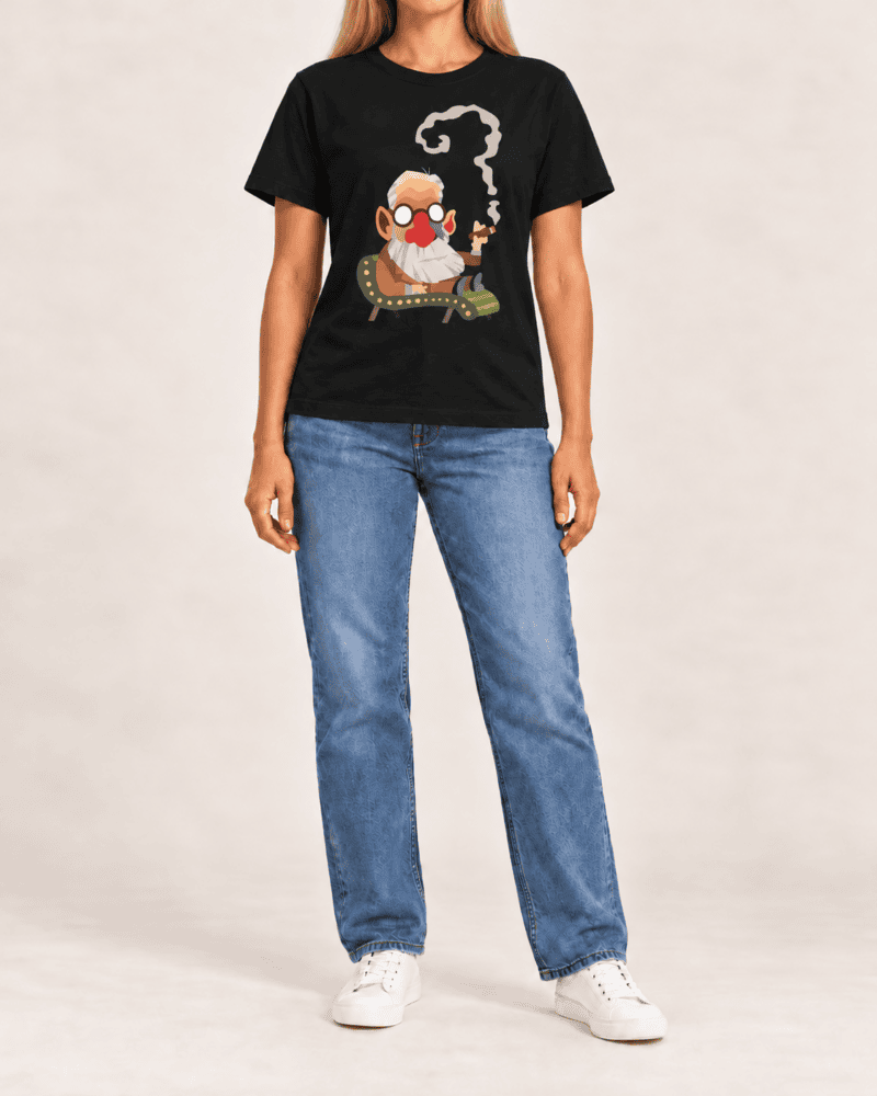 Sigmund Freud Caricatura - Camiseta Unissex