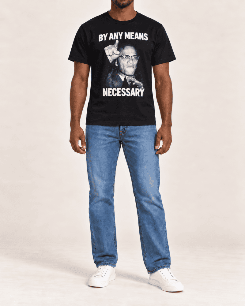 By any means necessary Malcolm X - Camiseta Unissex