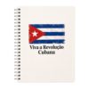 Viva a Revolução Cubana - Caderno Espiral Praia Pautado 200 fls