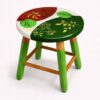 Folhagens - Banquinho Decorativo Pintado à Mão