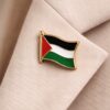 Bandeira Palestina - Pin de Metal com Detalhe Resinado