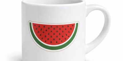 Melancia Símbolo Palestina – Xícara de Cerâmica