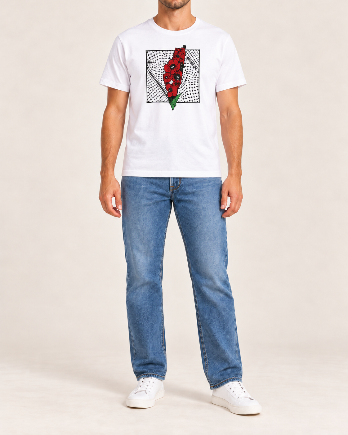 Mapa, Kufya e Flor- Camiseta Unissex