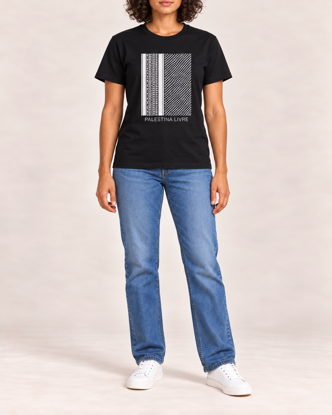 Kufya Palestina Livre - Camiseta Unissex